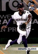 2024 Midland RockHounds Choice #7 Denzel Clarke Pickering Ontario Canada NM Card
