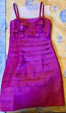 Y2K Kenneth Cole Pink Tiered Bandage Dress Sz 2 Beautiful Cocktail Dress!! NWT