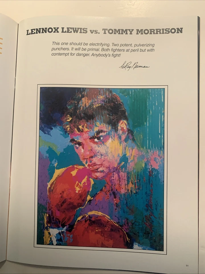 Lennox Lewis vs Tommy Morrison 1995 Official Program;  Gatti On Undercard - Image 4 of 4