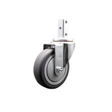 4 Inch Thermoplastic Rubber Wheel Swivel 3/4 Inch Square Stem Caster SCC