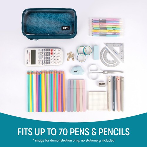 Half & Half Pencil Case | Large Capacity Pencil Pouch | Pencil Bag for School - Picture 3 of 7