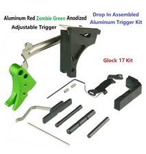 Green Color Aluminum Shoe Glock 17 Gen 1-3 Complete Lower Parts Kit LPK Fit 9mm