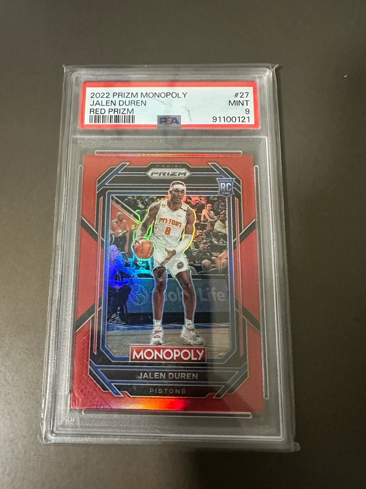 2022-23 Panini Prizm Monopoly - Jalen Duren #27 Red Prizm /99 (RC)