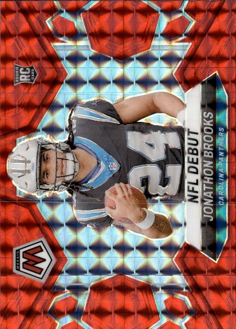 2024 Panini Mosaic - NFL Debut Jonathon Brooks #276 Red BUY 3 GET 1 FREE