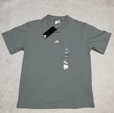 Adidas Women's Essentials Small Logo Cotton T-Shirt - Small Sage Green
