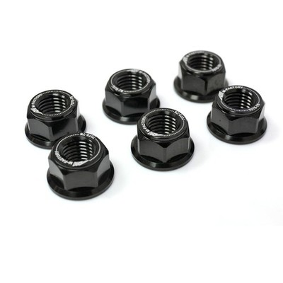 Black CNC Racing Rear Sprocket Nuts For Suzuki GS500E 89-02 01 00 99 98 97 96 95