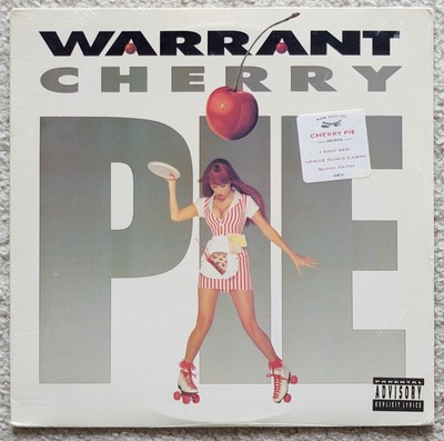 WARRANT - CHERRY PIE VINYL LP SEALED 1st PRESS 1990 ORIG HYPE STICKER
