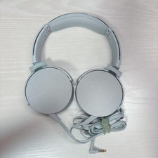 Sony MDR XB550 Gray White Stereo Headphones Wired Extra Bass Genuine Rare
