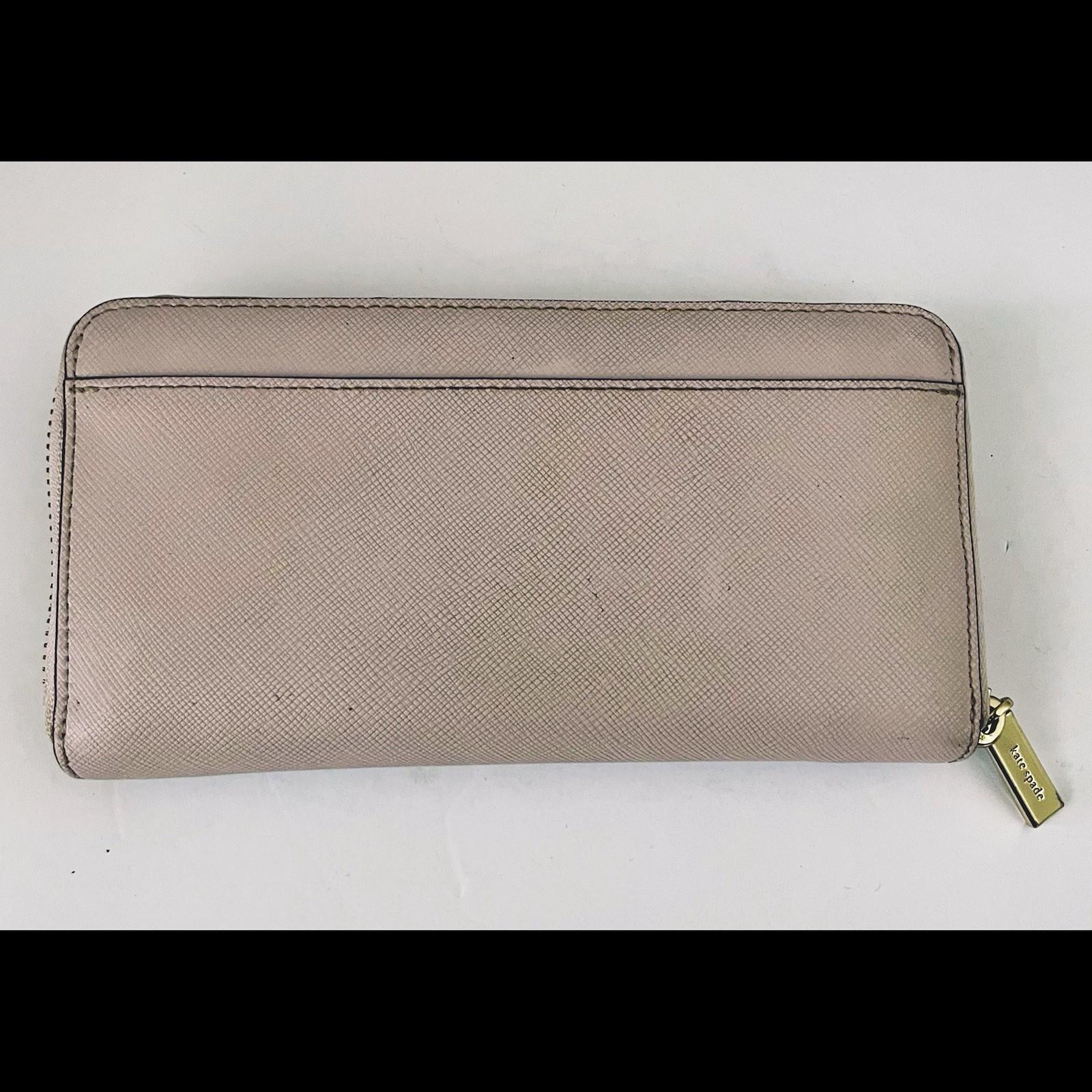 Kate Spade New York Zip Around Saffiano Leather Wallet Lavender thumbnail 6