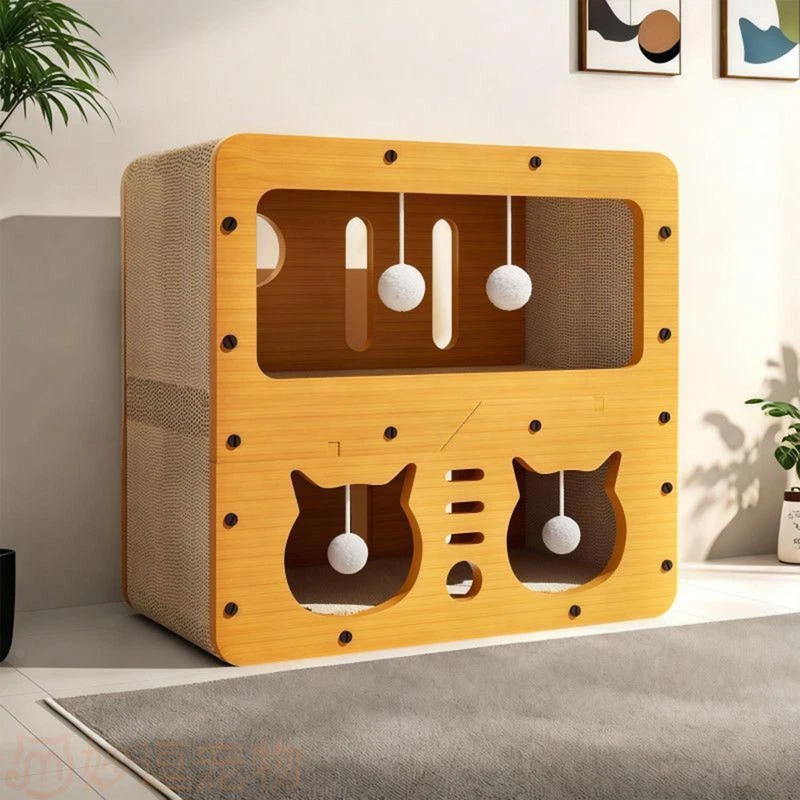 Cat Scratcher House Double Layer Scratching Pad