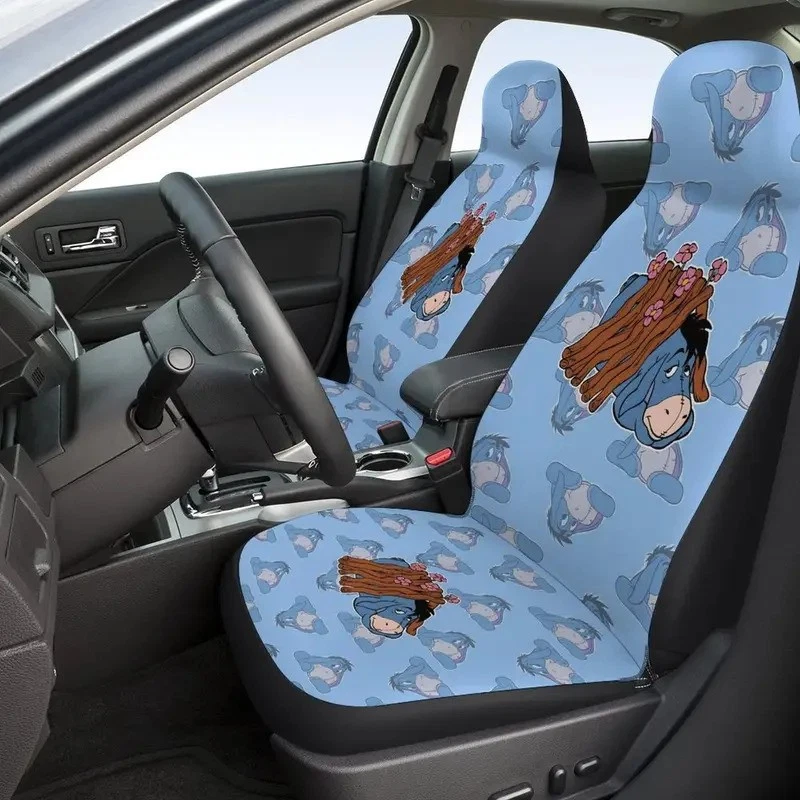 Charming Eeyore Donkey And Flowers Winnie The Pooh Character Car Seat Covers