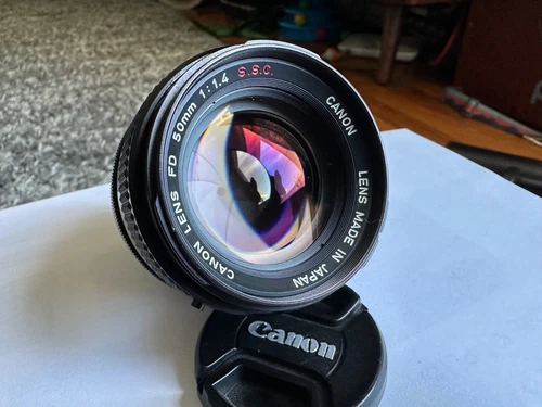 Canon FD 50mm f/1.4 SSC S.S.C. Manual Focus FD-Mount Prime Lens Excellent