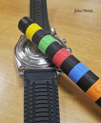 Correas de reloj SANTANA híbridas premium de cuero y goma FKM en 8 colores y 3 tamaños - Imagen 32 de 47