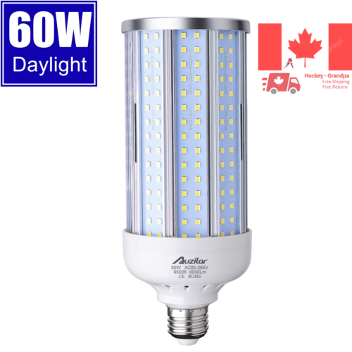 60W LED Corn Light Bulb E26 E27 6000Lm 6500K Cool White Super Bright Daylight... - Picture 1 of 12