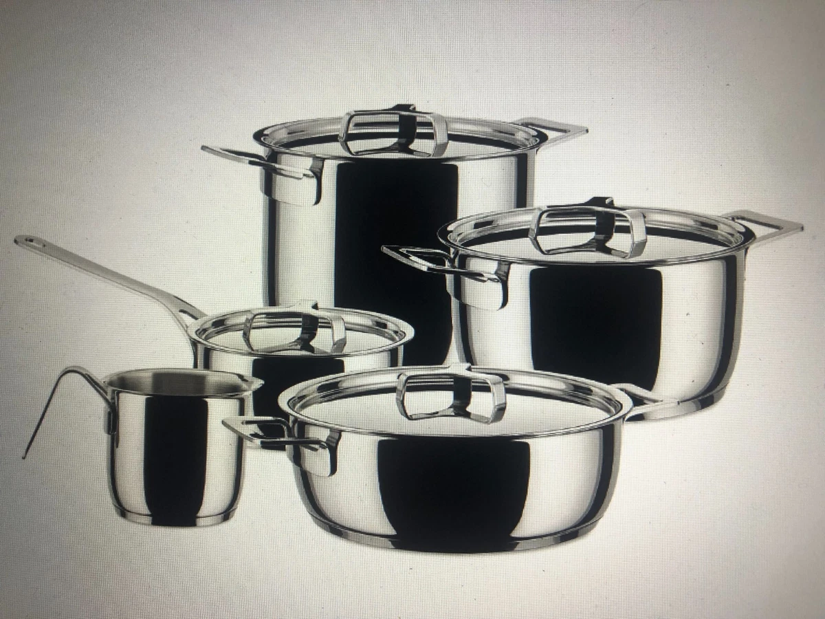 Set Di Pentole Per Pasta Alessi Dressed – Acciaio Inox Lucido, Design Marcel Wanders, Induzione