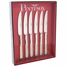 Set coltelli da bistecca PINTINOX acciaio inox extra affilati Millenium taglio ondulato 6 pezzi