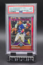 2024 Topps Transcendent Collection IMAGE VARIATION Julio Rodriguez /5 PSA 9