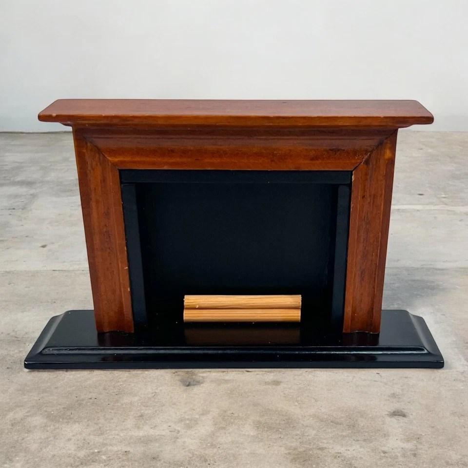 Reloj Town Square Miniaturas Chimenea y Abuelo con Silla Azul Sin Marca Foto 4 de 4