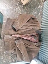 Vintage BYRNES BAKER Leather Jacket Womens Cropped Brown Paisley Thinsulate