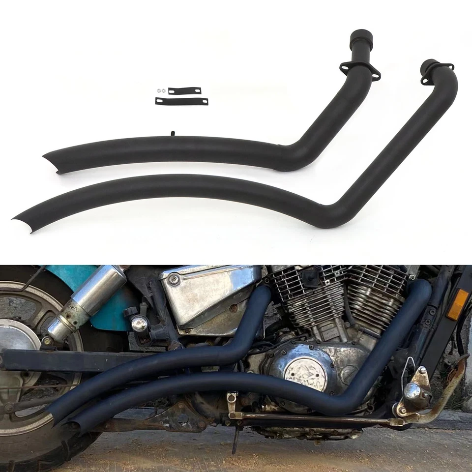 Sistema de tubo de escape Big Radius para Honda Shadow 1100 VT1100C2 Aero 1100 VT1100C3 Foto 2 de 4