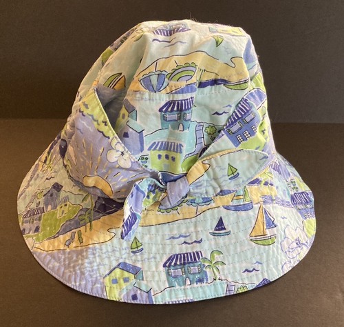 NWT Gymboree Vacation Time Sz 5-7 Seaside Scenic Blue Bucket Hat L/XXL - Picture 2 of 3