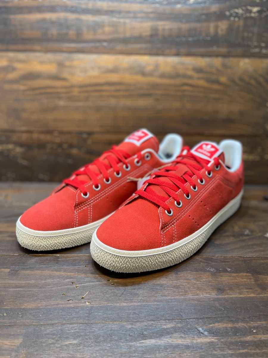 Adidas Originals Stan Smith CS Red White Mens Sneakers ID2044 Adidas Stan Smith CS Original Sneakers Suede Red White  main image 4