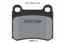 TEXTAR BREMSSCHEIBEN PRO + BREMSBELÄGE MERCEDES 190 W201 HINTEN Ø258mm