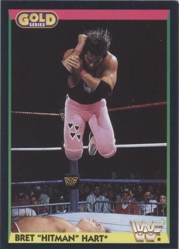 Brett Hitman Hart 1992 Merlin WWF Wrestling Gold Series 2 #24 | eBay