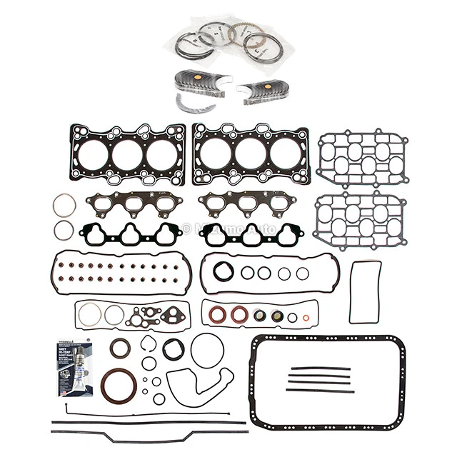 Juego completo de juntas rodamientos anillos aptos 87-90 Acura Legend Sterling 2,7 L SOHC C27A1 Foto 2 de 4