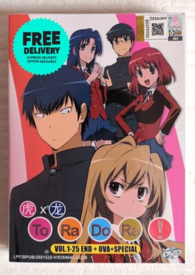 DVD Anime Toradora! Complete TV Series (Vol. 1-25 End) + OVA + Special Eng Dub
