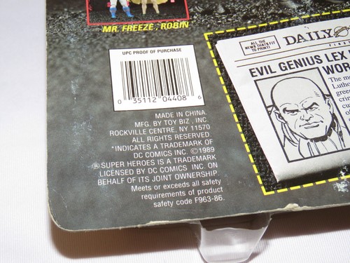 Vintage DC Comics Lex Luthor Action Figure 1989 Toy Biz No. 4408 Sealed - Picture 14 of 19