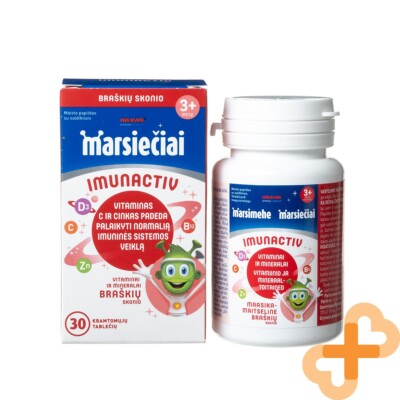 WALMARK MARSIEČIAI Immunaktiv Mit Erdbeergeschmack Für Kinder 30 Kautabletten