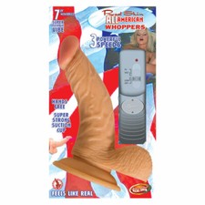All American Whopper 7 inch Vibrating Dildo Vibrator Dong Vibe W/Balls Sex Toy