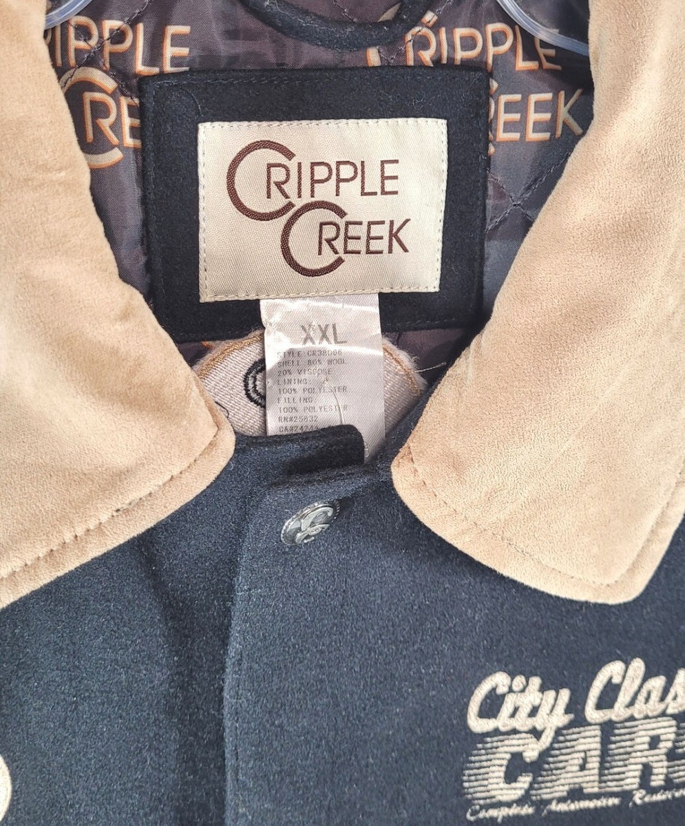 Cripple Creek Wool Vest - Horse Power Ranch City Classic Cars - Black - XXL View 4