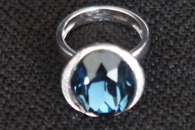 FIORELLI 925 SILBER RING & ZIRKONIA EIN KÜHNES KLASSIKER STATEMENT STÜCK GR. L