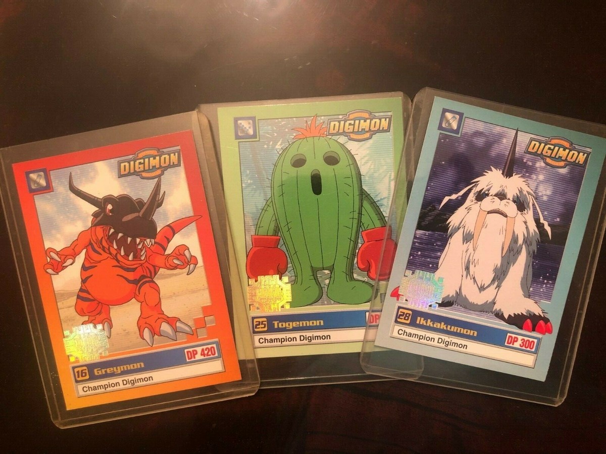 digimon exclusive preview cards 1999 Digimon Exclusive Preview Series #1 *GOLD STAMP* Prism Holo Set U1-U8 NM/MT