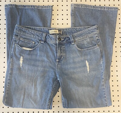 Anchor Blue Jeans Juniors **Size 13 Short Distressed Flare Baggy