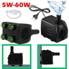 Mini Wasserpumpe Tauchpumpe Springbrunnen Pumpe Für Teich Garten Aquarium 5W-60W