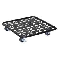 Wagner Pflanzenroller Blumenroller Black Eckig 30 X 30 X 6,5 Cm Schwarz