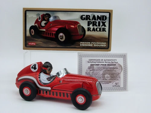 Schylling Grand Prix Racer Tin Toy – w/ Box & COA – Collector Series