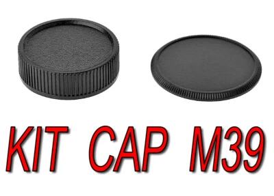 KIT CAP BODY CAMERA REAR LENS M39 39MM 39X1 L39 ADATTO A ZENIT JUPITER FED ZORKI