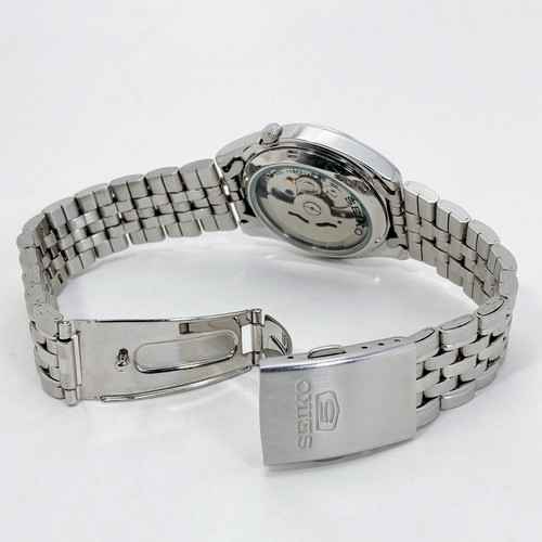 SEIKO 5 Automatic Silver tone 21 Jewels Day Date Mens Watch 7S26-01V0 SNK355 - Picture 12 of 18