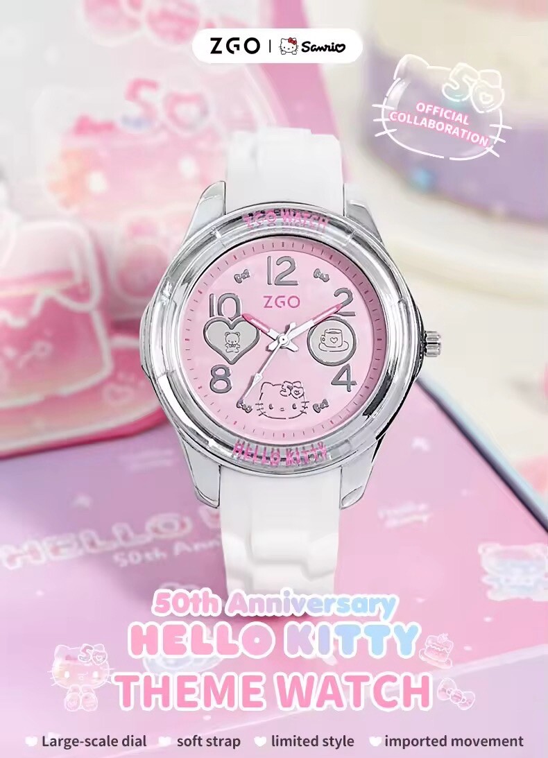 ZGO x Hello Kitty 50th Anniversary Women's Sports Casual Kawaii