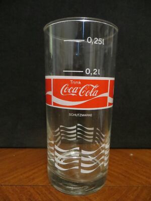 Coca-Cola Glas Österreich 0,25l glass Austria lot g