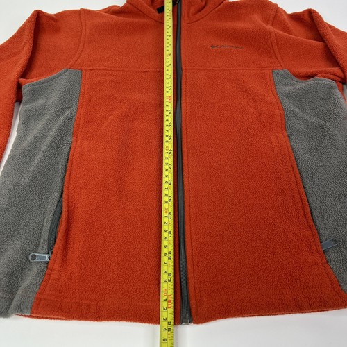 Columbia Kids Youth Warm Fleece Jacket Size 14-16 Burnt Orange - Full Zip - Picture 9 of 14