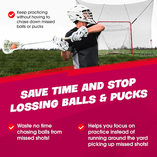 Shag Stop, Lacrosse Goal and Ice Hockey Backstop Net, Durable Lacrosse Backstop - Picture 5 of 9