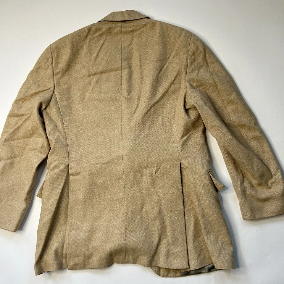 Abrigo Deportivo Polo Ralph Lauren Para Hombres 41 Blazer Tweed Lana EE. UU. Hecho en Unión De Colección Foto 2 de 4