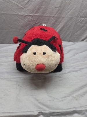 Pillow Pets Ms. Ladybug 18  Red & Black Soft Stuffed Folding Plush 2010 Original