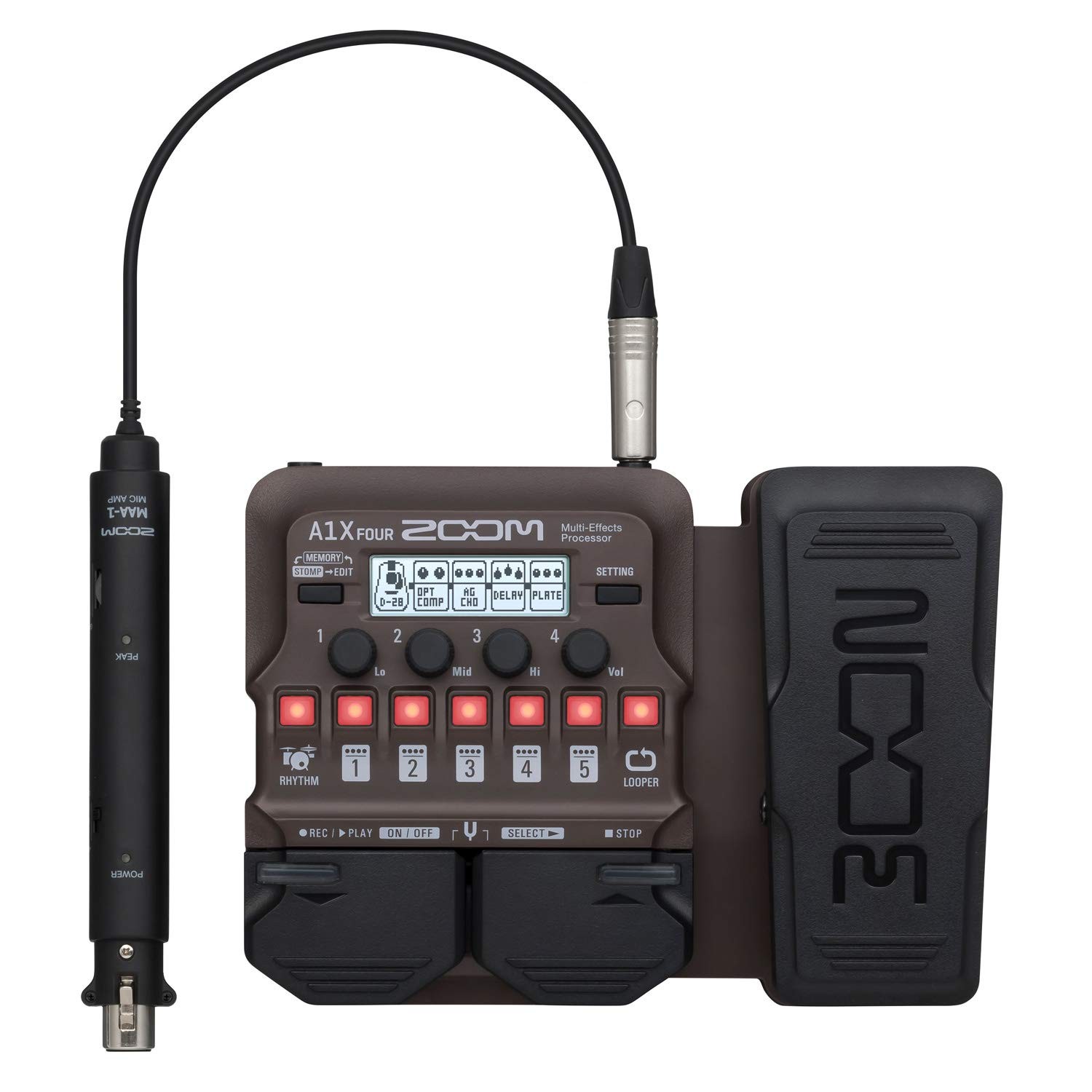 ZOOM Zoom A1X FOUR multi-effector multi-effects processor with pedal