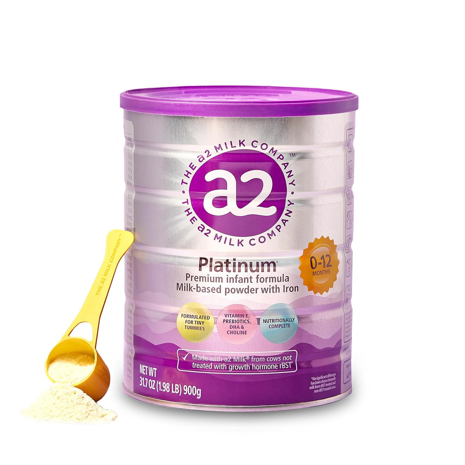 A2 Platinum® Premium Infant Formula for Babies Ages 0-12 Months, Whole Milk Powd